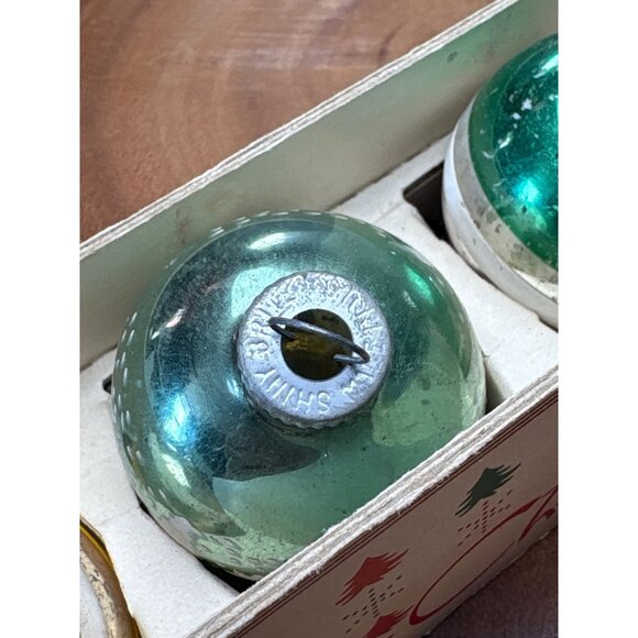 Shiny-Brite Glass Christmas Tree Ornaments Set Vintage - Picture 6 of 14